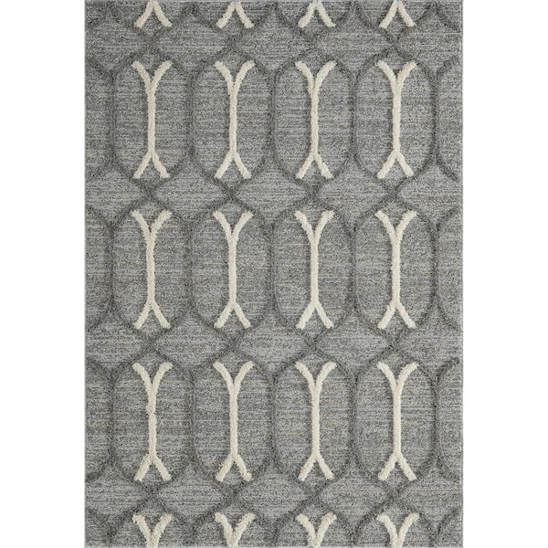 United Weavers Garfield Inspiration Grey 7 ft. 10 in. x 10 ft. 6 in. Area Rug