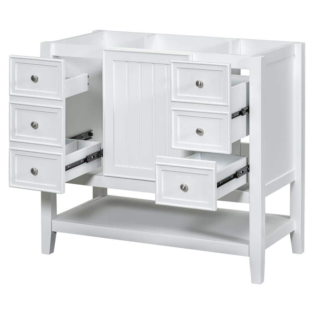 36 in. W x 18 in. D x 33 in. H Freestanding Bath Vanity Cabinet without Top