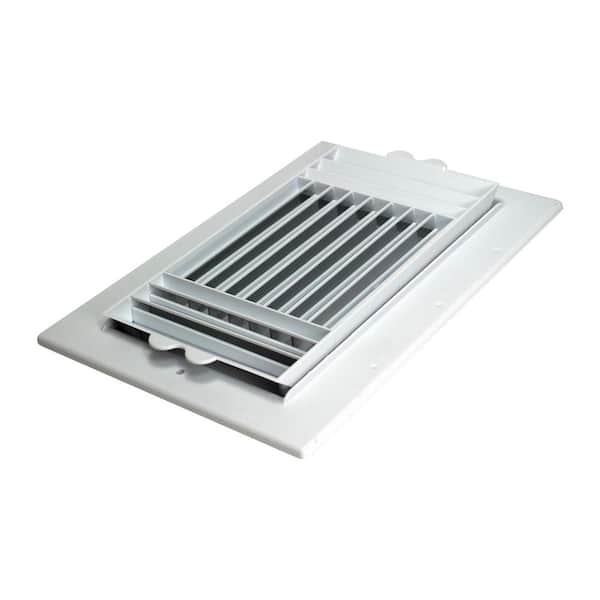 Everbilt 10 in. x 6 in. Plastic Ceiling Register 3-Way
