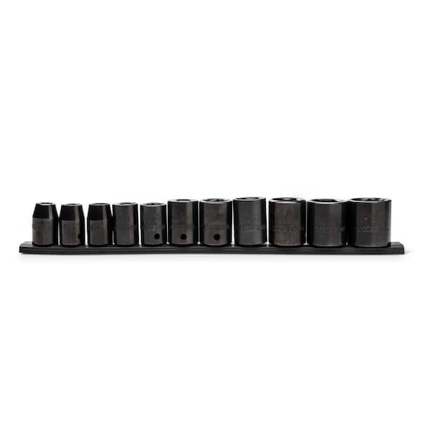 Photo 1 of 1/2 in. Drive Standard SAE Impact Socket Set (11-Piece)