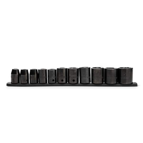 1/2 in. Drive Standard SAE Impact Socket Set (11-Piece)
