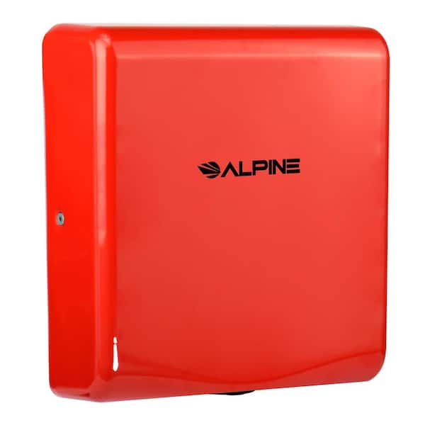 Alpine Industries Willow Commercial Red High Speed Automatic Electric Hand Dryer