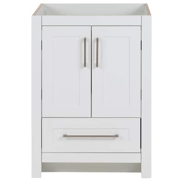 Home Decorators Collection Craye 24 in. W x 22 in. D x 34 in. H Bath Vanity Cabinet without Top in White
