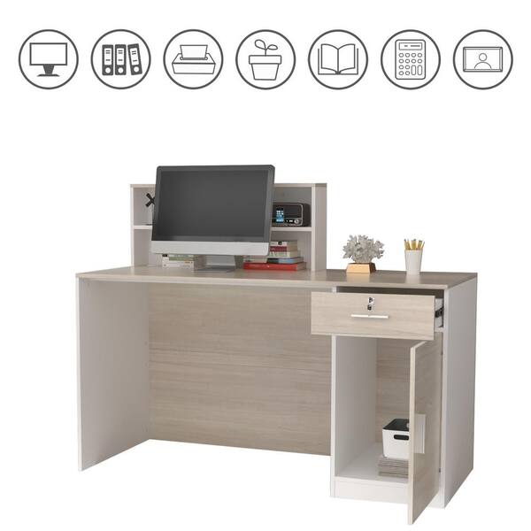 Wesley study table in white by forzza sales