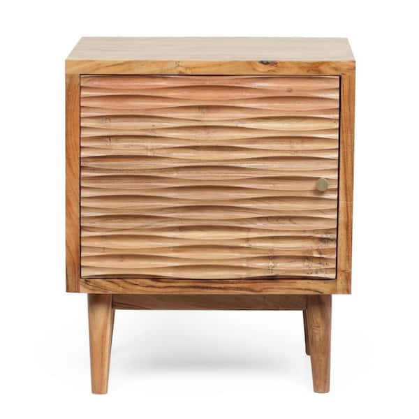 Noble House Washington Natural Nightstand 24 in. x 20 in. x 16 in.