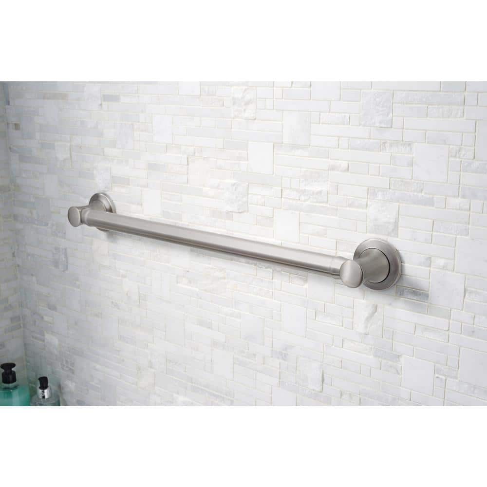 Delta Carlisle 24" Satin Nickel Stainless Steel Shower Grab Bar