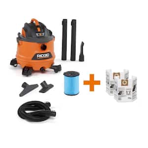 14 Gallon 6.0-Peak HP NXT Wet/Dry Shop Vacuum with Fine Dust Filter, Dust Bags, Hose and Accessories