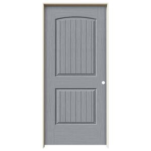 36 in. x 80 in. Santa Fe Stone Stain Left-Hand Solid Core Molded Composite MDF Single Prehung Interior Door