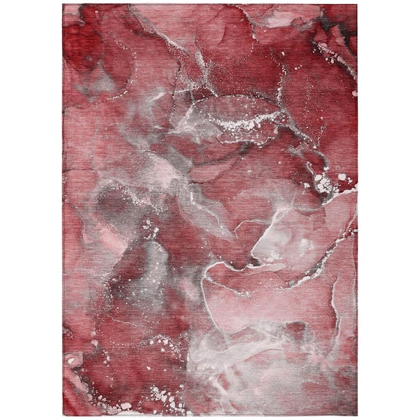 Chantille ACN518 Merlot 3 ft. x 5 ft. Machine Washable Indoor/Outdoor Geometric Area Rug