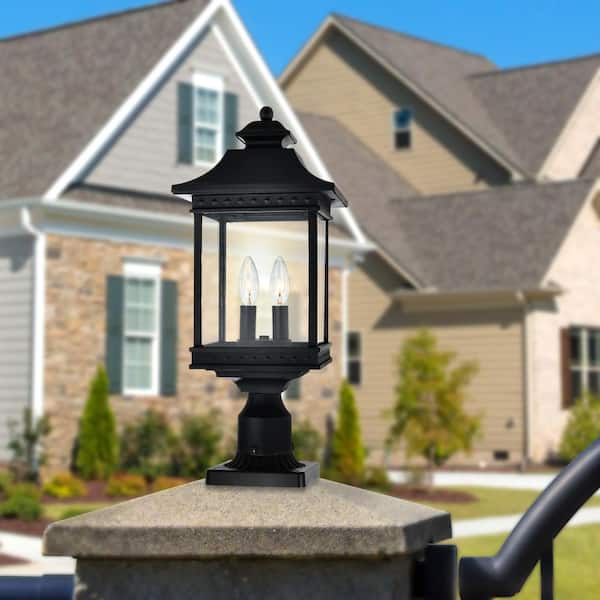 Cleveland 2 Light Black Outdoor Lantern Head