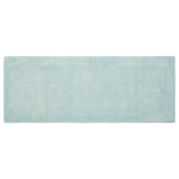 Chesapeake Bella Napoli Misty Blue Bath Runner (24 in. x 60 in.)