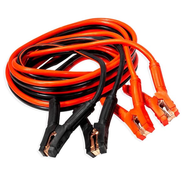 Stark 25 ft. Heavy-Duty Battery Booster Jumper Cables 21515-H1 - The Home  Depot