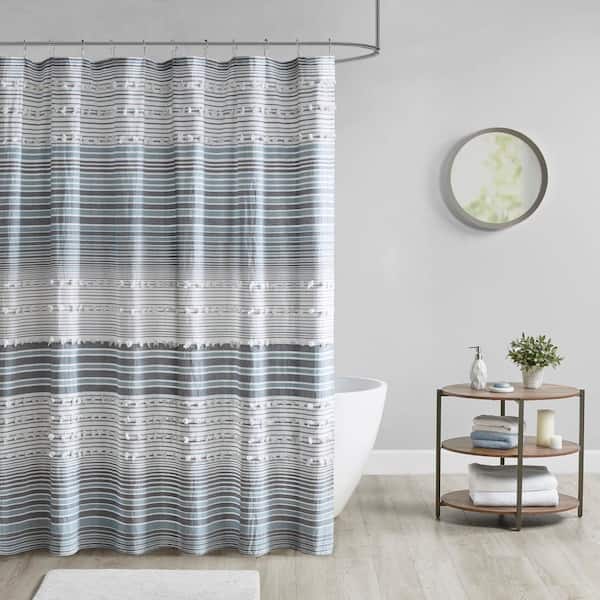 Cotton Yarn Dye Shower Curtain, Urban Barn Shower Curtains