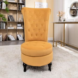 Orange discount vanity chair