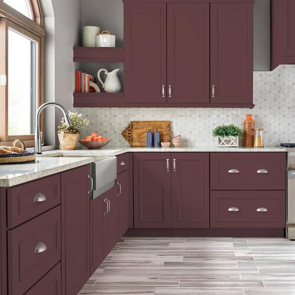1 gal. #MQ1-14 Twinberry Semi-Gloss Enamel Interior/Exterior Cabinet, Door & Trim Paint