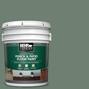5 gal. #460F-5 Island Palm Low-Lustre Enamel Interior/Exterior Porch and Patio Floor Paint