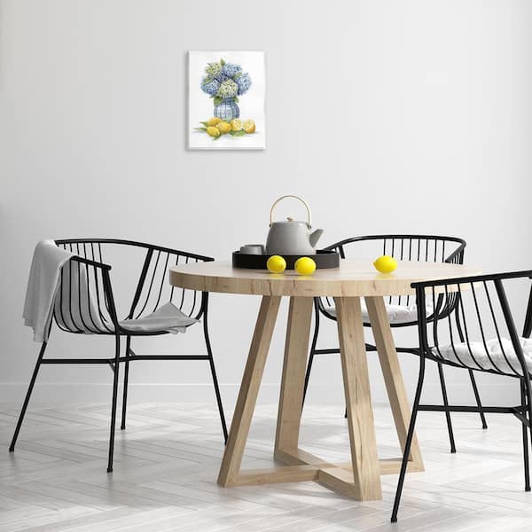 Hydrangeas & Lemon Cluster by Patti Bishop Unframed Nature Graphic Art Print 14 in. x 11 in.