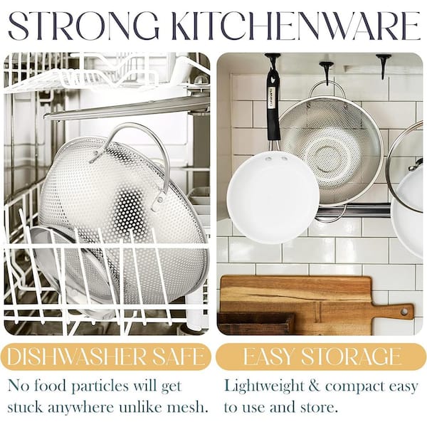 18/8 Stainless Steel Mesh Strainer: U-Taste 5.5 Inch Kitchen Fine Mesh Sieve Food