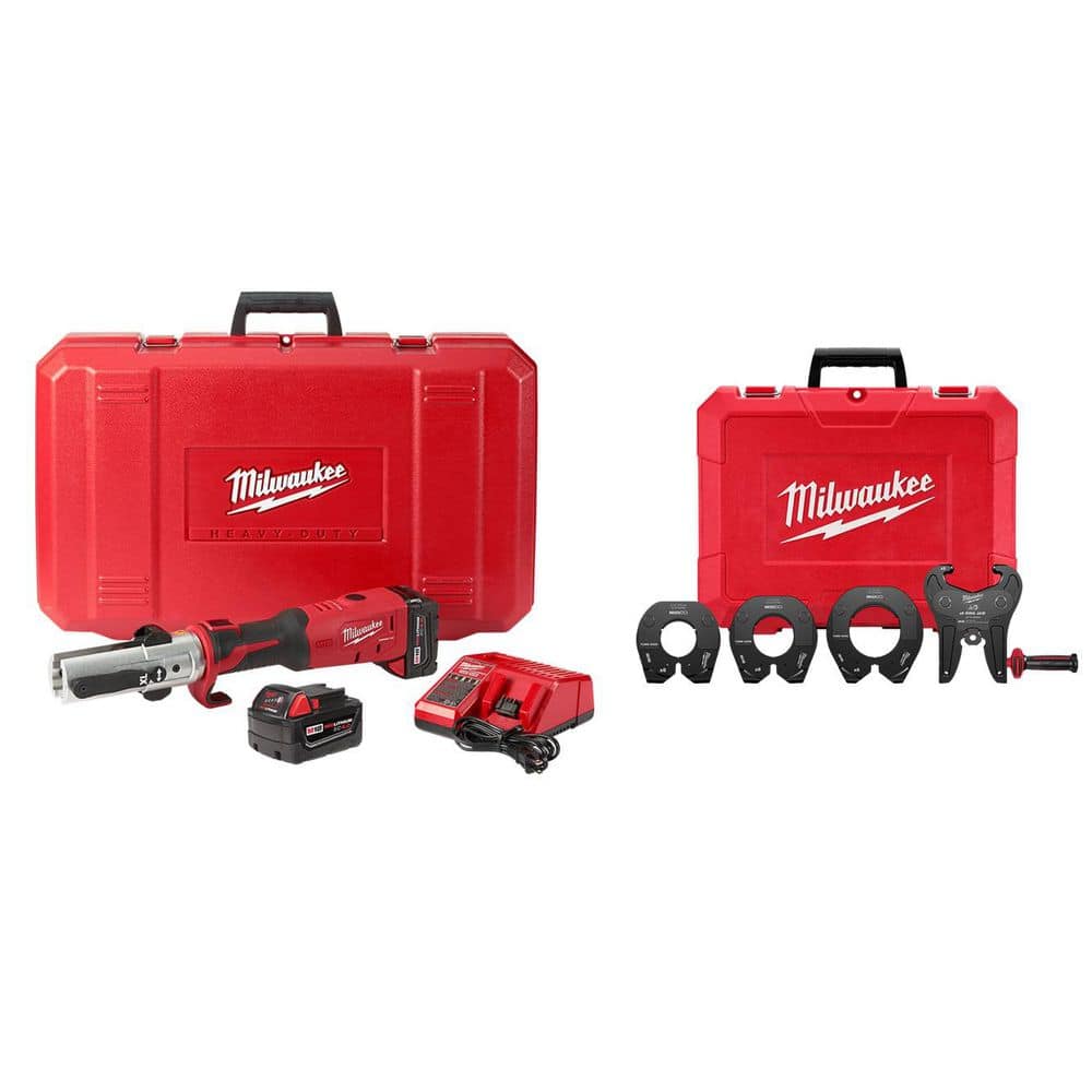 M18 18-Volt Lithium-Ion Cordless FORCE LOGIC Long Throw Press Tool Kit with 2-1/2 in. - 4 in. NIBCO Press Ring Kit price history on PriceWatchPro