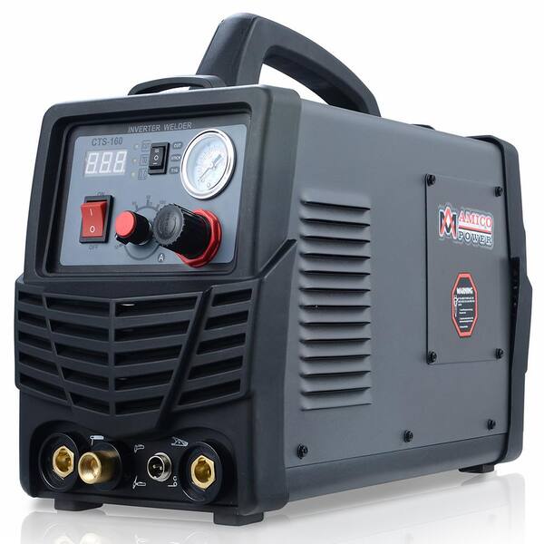 AM AMICO ELECTRIC Plasma Cutter/TIG/Stick Arc 3 in.-1 Combo DC Welder 30 Amp-Plasma Cutter, 160A-TIG-Torch, 140A-Stick Arc Welding Machine