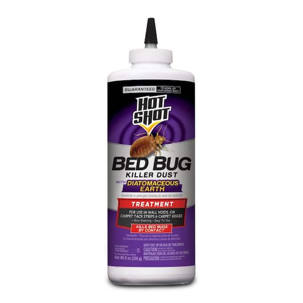 Hot Shot 8 oz. Bed Bug Killer Dust Treatment With Diatomaceous Earth