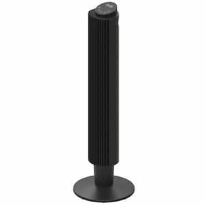 42 in. 5-Fan Speeds Digital Tower Fan in Black with Remote Control, WIFI, Voice Control