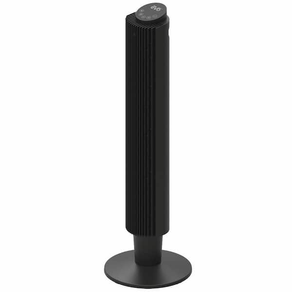 42 in. 5-Fan Speeds Digital Tower Fan in Black with Remote Control, WIFI, Voice Control