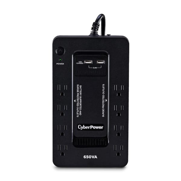 CyberPower 650VA 8-Outlet UPS Battery Backup with USB