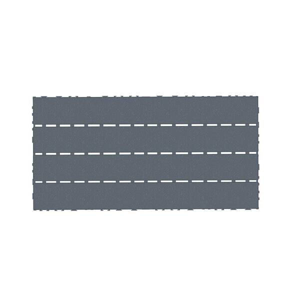 Afoxsos 24 in. x 12 in. Polypropylene Material DIY Module Deck Tile in Dark Gray, Quick and Easy to installation (24 per Case)