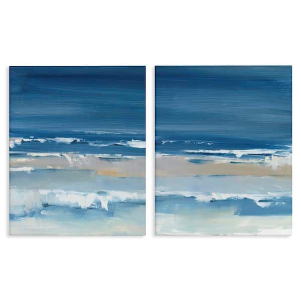 Crashing Beach Wave Shore by Ethan Harper 2 Piece Unframed Graphic Art Print Coastal 24 in. x 30 in.