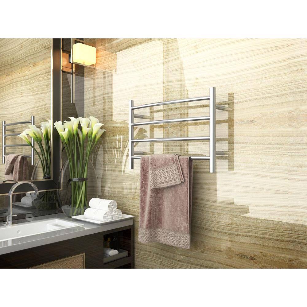 Polished Chrome Stainless Steel Wall Mounted Towel Warmer