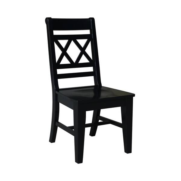 International Concepts Black Canyon XX Back Solid Wood Dining Chair