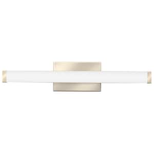 Contractor Select 18-Watt 24 in. 1 Light Brushed Nickel LED Vanity Light Bar Switchable Light Color