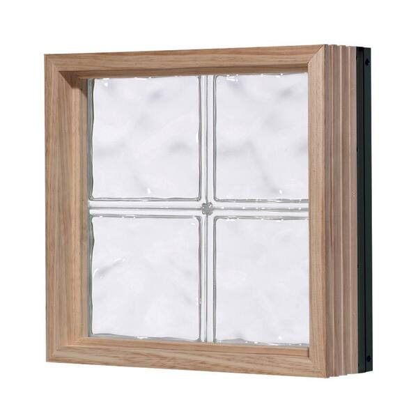 Pittsburgh Corning 24 in. x 16 in. LightWise Decora Pattern Aluminum-Clad Glass Block Window