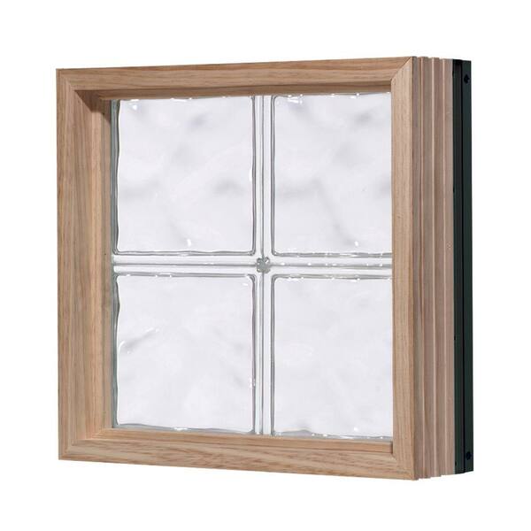 Pittsburgh Corning 48 in. x 32 in. LightWise Decora Pattern Aluminum-Clad Glass Block Window