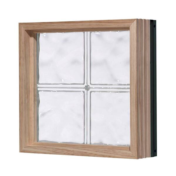 Pittsburgh Corning 80 in. x 16 in. LightWise Decora Pattern Aluminum-Clad Glass Block Window
