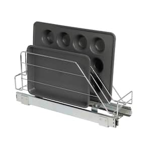 Glidez Chrome Steel Cookware and Bakeware Pull-Out Organizer
