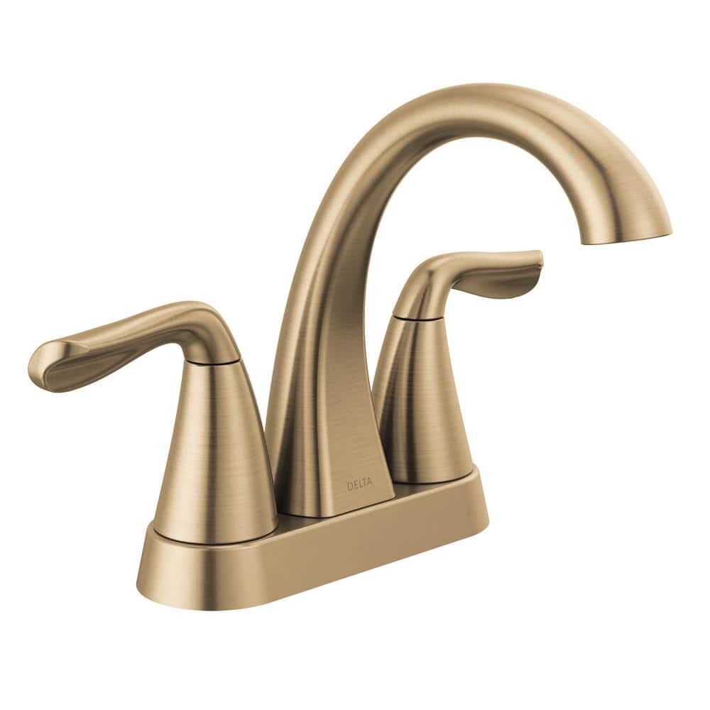 DELTA FAUCET 798LF-CZ, 7.50 x 3.41 x 7.50 inches, Champagne Bronze 並行輸入品  浴室、浴槽、洗面所