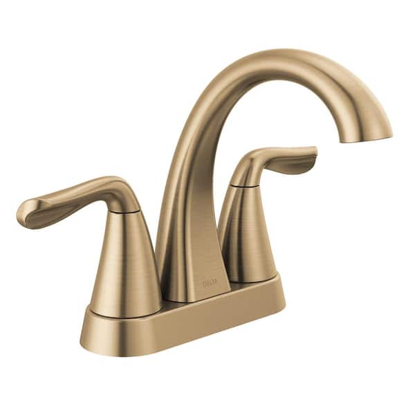 Delta Arvo 4 in. Centerset 2-Handle Bathroom Faucet in Champagne Bronze