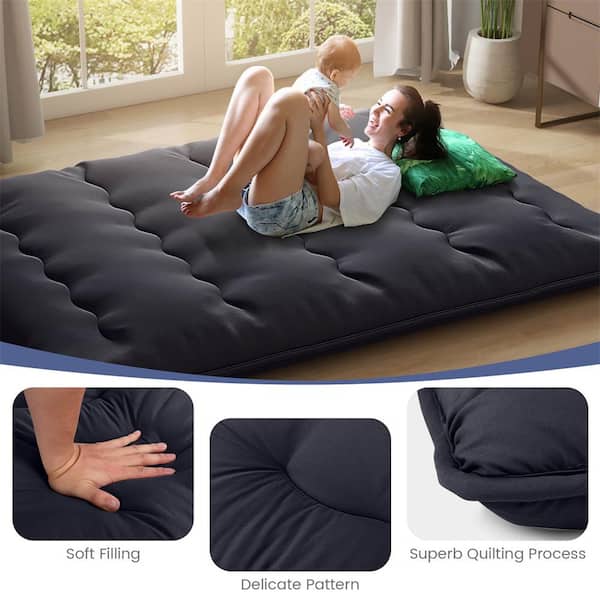 Costway 4 in. Queen Futon Mattress Japanese Floor Pad with