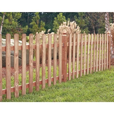 4 in. x 4 in. x 5 ft. Western Red Cedar French Gothic Fence Post (2-Pack)