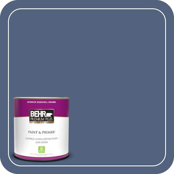BEHR PREMIUM PLUS 1 qt. #590F-6 Mesmerize Eggshell Enamel Low Odor Interior Paint & Primer