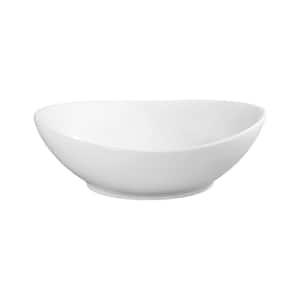 22-5/8 in. x 15 in. Oval Bathroom Ceramic Vessel Sink in White