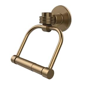 Continental Collection Single Post Toilet Paper Holder with Dotted Accents in Brushed Bronze