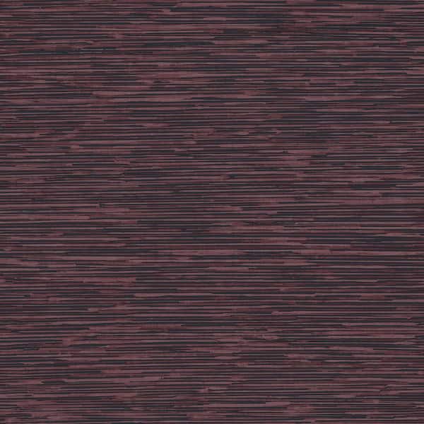 Unbranded TexStyle Collection Cranberry & Blue Bronze Effect Horizontal Stripe Satin Finish Non-Pasted on Non-Woven Wallpaper Roll