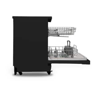 18 in., Black, 120 Volt, Portable Dishwasher With 8-Place Setting Capacity