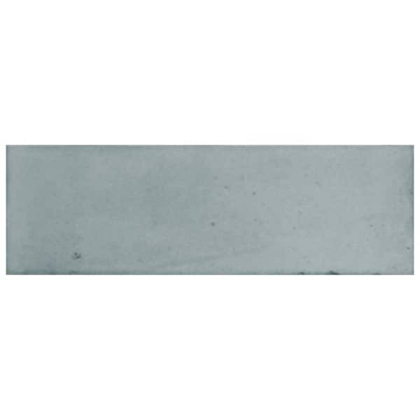 Merola Tile Coco Matte Blue Grass 2 in. x 5-7/8 in. Porcelain Floor and Wall Take Home Tile Sample