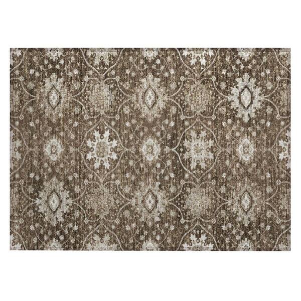 Chantille Machine Washable Indoor/Outdoor Abstract ACN3100 Chocolate 2 ft. x 3 ft. Accent Rug