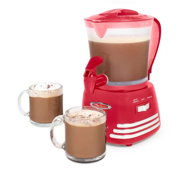 Retri 32oz. Red Milk Frother with a Hot Chocolate Maker