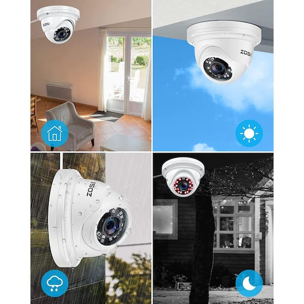 ZOSI ZM4285D 5MP PoE Wired IP Security Camera Only Compatible with 